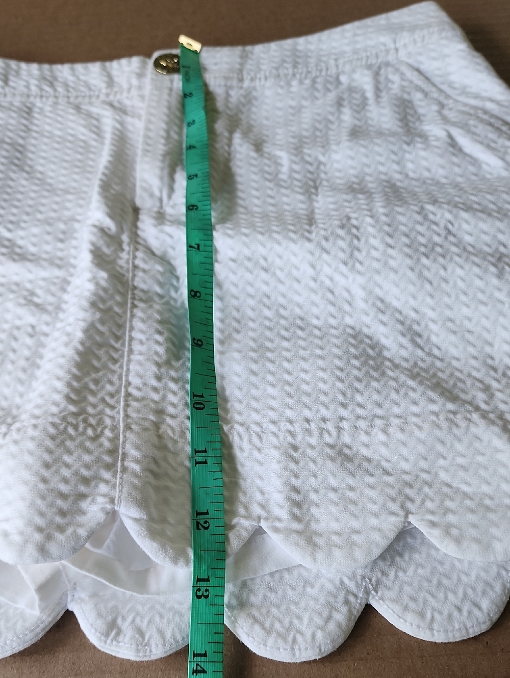 Lilly Pulitzer Scalloped Mini White Skirt Skort - Picture 8 of 10